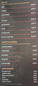 Menu Che mika - Les pizzas, suppléments et les tartes flambées