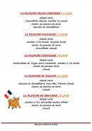 Menu Les Balcons De La Perche - Les planches