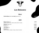 Menu La Loge - Les boissons