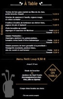 Menu Chaud Devant - Entrées et menu enfants 