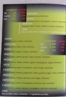 Menu Le Carré Pizza - Pizzas suite