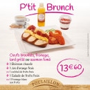 Menu Poulaillon - Petit brunch