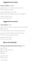 Menu Trattoria Toscana - Les menus 