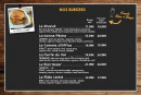 Menu La Patte D'ours - burgers