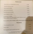 Menu Le Chaudron - Les plats chaudes, poissons