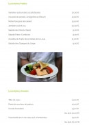 Carte et menu de Auberge Les Granges du Liège à Merey Sous Montrond — Les entrées