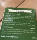 Carte et menu de Pizza Qualita à Valentigney — Salades