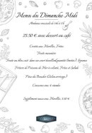Carte et menu de Pizza Qualita à Valentigney — Menu du dimanche midi