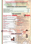 Menu chez Christian Pino - Les pizzas suite