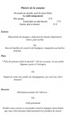 Menu L'Agopé - Le menu plaisir de la semaine