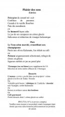 Menu L'Agopé - Le menu plaisir de sens