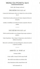 Menu L'escale de fonfon - menu à 36€