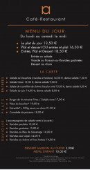 Menu Le Carré des Lônes - La carte