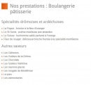 Menu Maison Nivon - Les prestations 