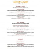 Menu Restaurant Kathmandu - Le menu à 18€
