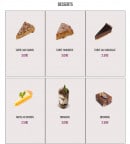 Menu Smoky s Pizza - Desserts