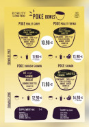Menu Bowlsy La Poke Paus - Les poke bowls