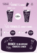 Menu Bowlsy La Poke Paus - Les cornets garnis