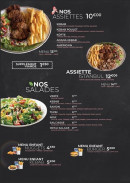 Menu Istanbul Kebab - Les assiettes, salades, ...