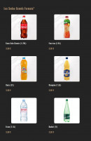Menu Pizza Cosy - Les sodas grands formats