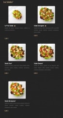 Menu Pizza Cosy - Les salades