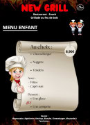 Menu New Grill - Menu enfant