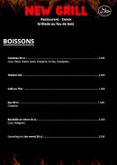 Menu New Grill - Les boissons