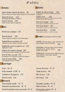 Menu L'atelier - La carte