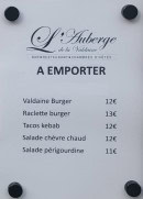 Carte et menu de Auberge de Portes en Valdaine à Portes en Valdaine — A emporter