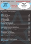 Carte et menu de Brasserie de l' étoile à Buis les Baronnies — Les pizzas