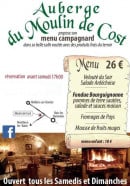 Menu Moulin de Cost - Menu campagnard 