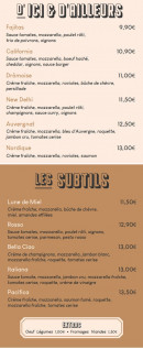 Menu Bella Ciao - Les pizzas suite