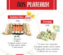 Menu Hanotoky sushi - Les plateaux saumon class et freeway