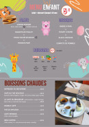 Menu La Brasserie - Les menu enfant, boissons chaudes