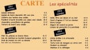 Menu Le Bistro Latin - Les spécialités