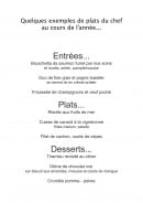 Menu Le Citron Pressé - exemples de plats du chef