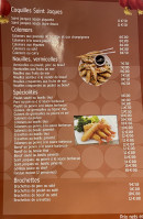 Menu Le Saigon - Les calamars, spécialités, ...