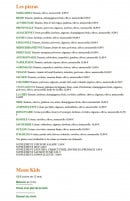 Menu Le Relais Des Mailles - Pizzas et menu kids