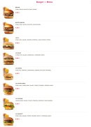 Menu B9 - Les menus burgers