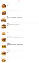 Menu B9 - Les burgers