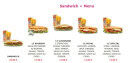 Menu B9 - Les menus sandwichs