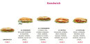 Menu B9 - Les sandwichs