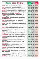 Menu Chic Pizza drome pizzas - Les pizzas base tomate