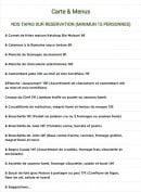 Carte et menu de Au Jardin Gourmand à Saint Donat sur l'Herbasse — Tapas