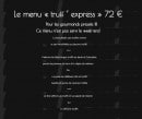 Menu Chartron - Truff' express