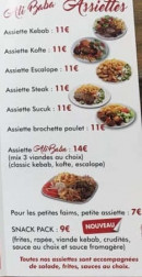 Menu Ali Baba Kebab Tacos Burger - Les assiettes