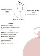 Carte et menu de Brasserie Tym à Chatuzange le Goubet — Menu de la semaine