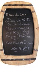 Carte et menu de La Grange aux saveurs à Chatuzange le Goubet — Exemple de menu du jour