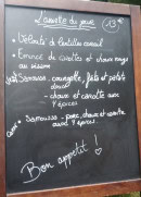 Menu La guinguette de Aouste - La carte