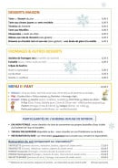 Carte et menu de Auberge-Refuge de Roybon à Saint Martin en Vercors — Les desserts maison et menu enfant,...